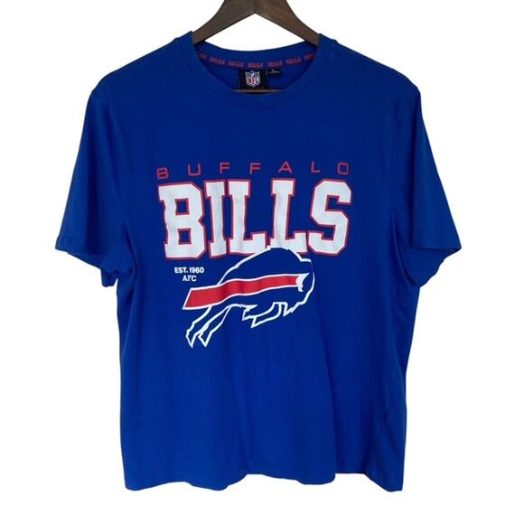 NFL Primark Buffalo Bills Blue T-shirt - Large - Picture 1 of 4